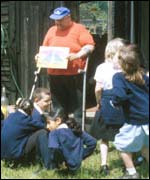 Patrick Allen working with children