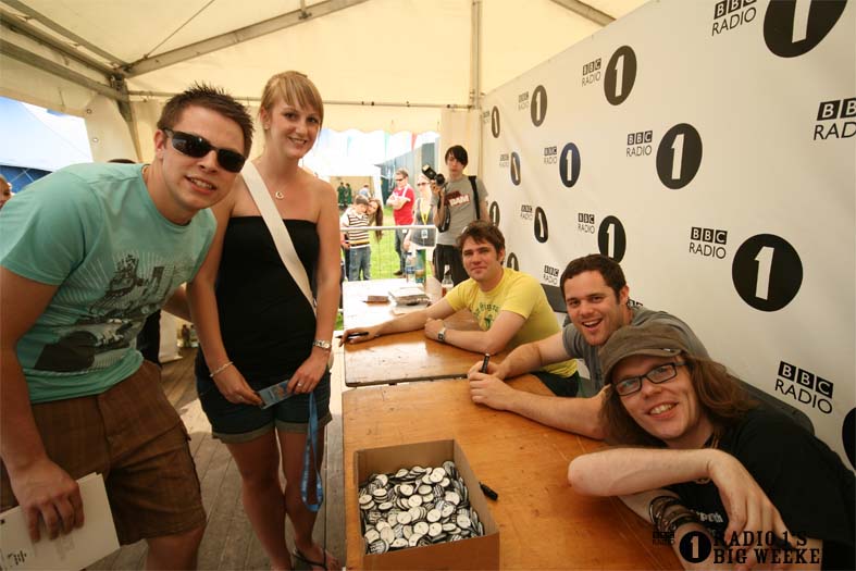 Signing sessions with The Hoosiers