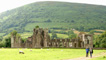 Strolling away from the priory on the walk