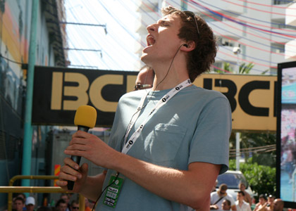 Greg James, Judge Jules and Dave Pearce spend the day at BCM in Magaluf
