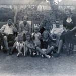 Front row:left to right: David Hillbery, Raymond Masart, John Hillbery, Loline Massart Back row: Alan Lane, Ivy Lane, Daisy Hillbery, Burt Lane, Lilian Massart 252 Lynmouth Avenue, Morden, Surrey, 1942 In front of air raid shelter Front row:left to right: David Hillbery, Raymond Masart, John Hillbery, Loline Massart Back row: Alan Lane, Ivy Lane, Daisy Hillbery, Burt Lane, Lilian Massart 252 Lynmouth Avenue, Morden, Surrey, 1942 In front of air raid shelter