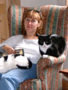 Janie and cat