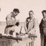 Stanley Painter and tank crew colleagues in Egypt, Nov 1944  1944 - the caption on the back of the photo reads: "Sorry the dentures are missing"