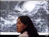 Meteorologistas estão monitorando o progresso do Durian