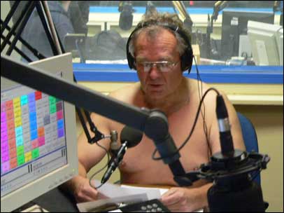 Dave Bradley reads the sports news naked