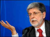 O ministro Celso Amorim em foto de arquivo