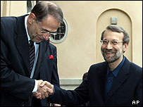 لاريجانی و سولانا