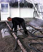Soil steaming