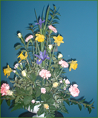 The finished arragement