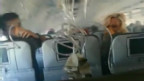 Passageiros se desesperam com fumaça