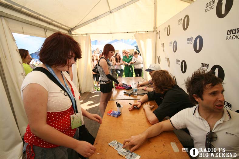 Signing sessions with The Hoosiers