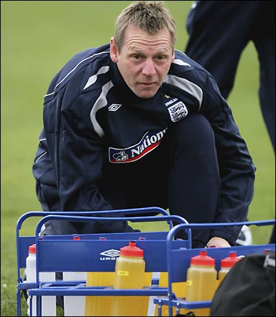 England Under-21s in training at Moor Farm