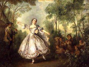 Mademoiselle de Camargo Dancing by Lancret