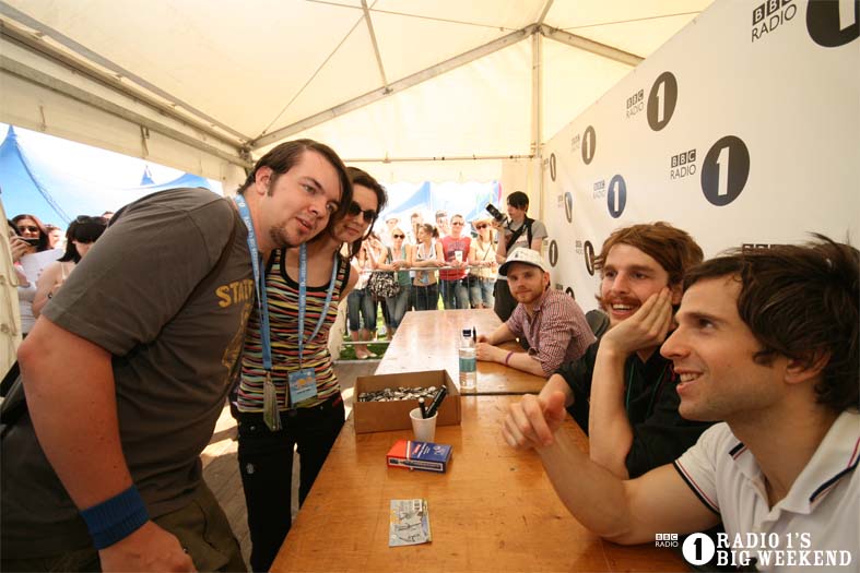 Signing sessions with The Hoosiers