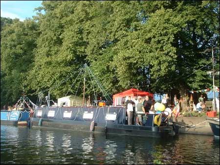 Barges on the River Avon at Evesham