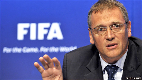 Fifa secretary general Jerome Valcke