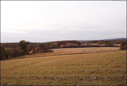 Autumn 2003 after the dry summer from Lower Broadheath.   Max Sinclair