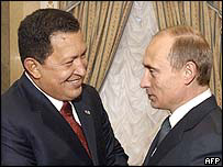 Chávez e Putin