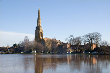 The church in Upton-upon-Severn January 08