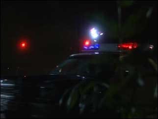 Police car lights