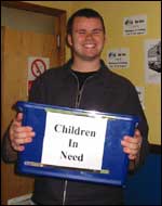 Collecting for charity.
