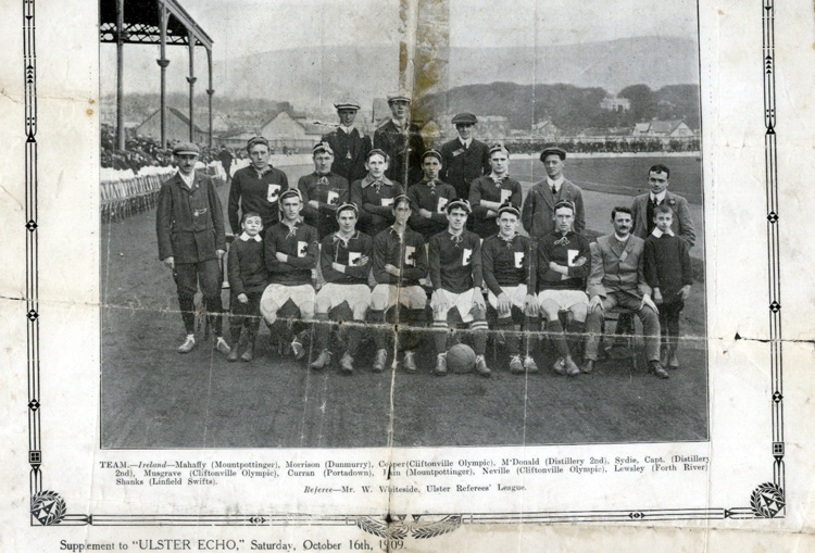 Irish Football Team from 1909
