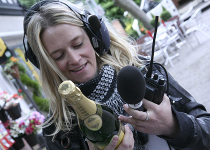 On the set of Hollyoaks