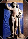 Bronze candle-holder representing the god Mars