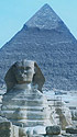 Egyptian pyramid and sphinx