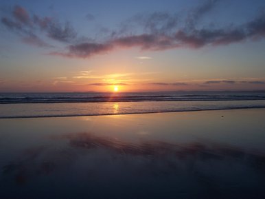 framed sunset