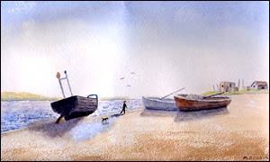 Picture: a watercolour painted in pastel colours.