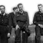 Air Gunner Tony Winser (left) with his crew. Air Gunner Tony Winser (left) with his crew.