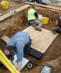 Image of an archaelogical dig