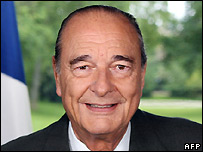 Cựu tổng thống Pháp Jacques Chirac