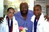 Mike with Beth Tweddle and Kanukai Jackson