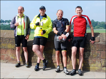 The Welsh Coast Challenge cyclists