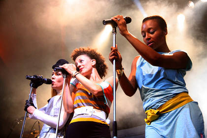 Roisin & her backing band