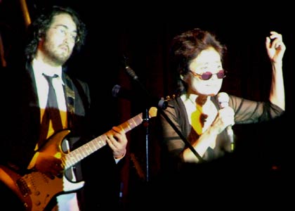 Sean Lennon and Yoko Ono