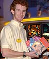 Pic: Chris Rankin at work in the cinema.