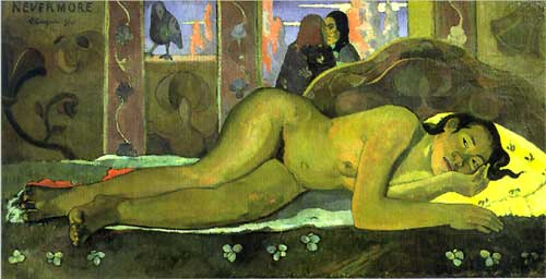 Nevermore by Paul Gauguin