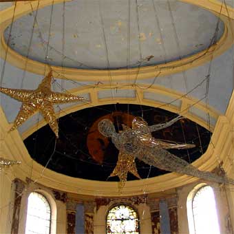 The Freud arts café ceiling 