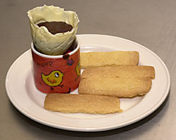 Chocolate Dipping Egg with Shortbread soldiers