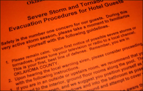 Hotel warning