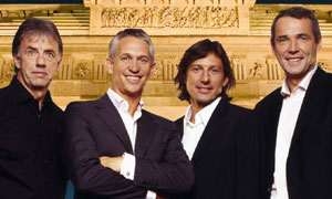 Mark Lawrenson, Gary Lineker, Leonardo and Alan Hansen