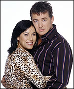 Shane as Alfie Moon with Jessie Wallace as Kat