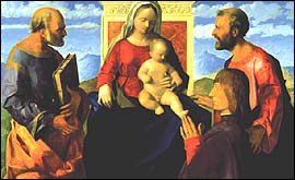 Picture: The Madonna and Child enthroned with Saint Peter 