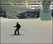 A skier