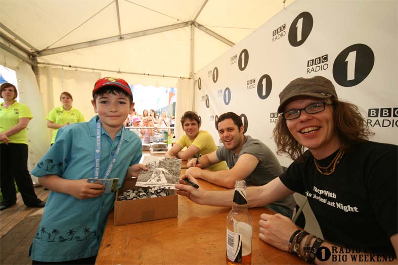 Signing sessions with The Hoosiers