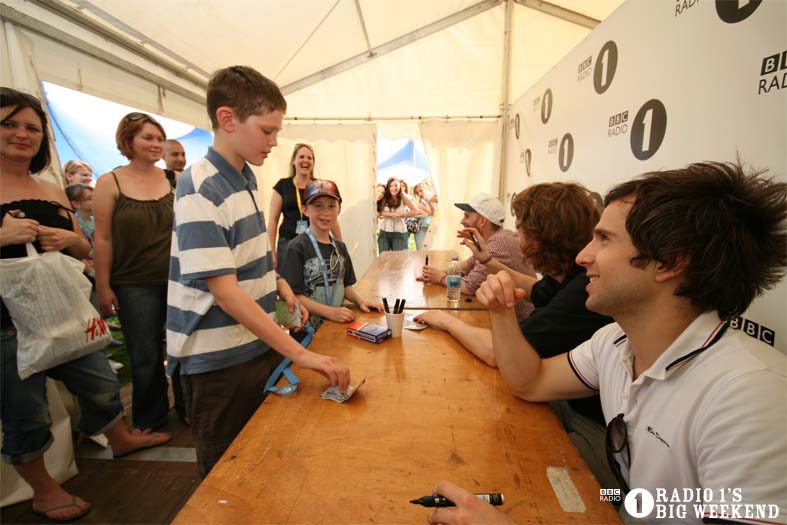 Signing sessions with The Hoosiers