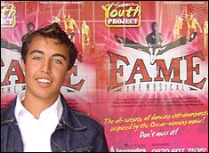 JJ at Fame the musical